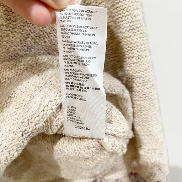 ANTHRO Pilcro Drew Surplice Sweater Faux Wrap Fair Isle Boho Cabincore Size XS - Picture 11 of 12